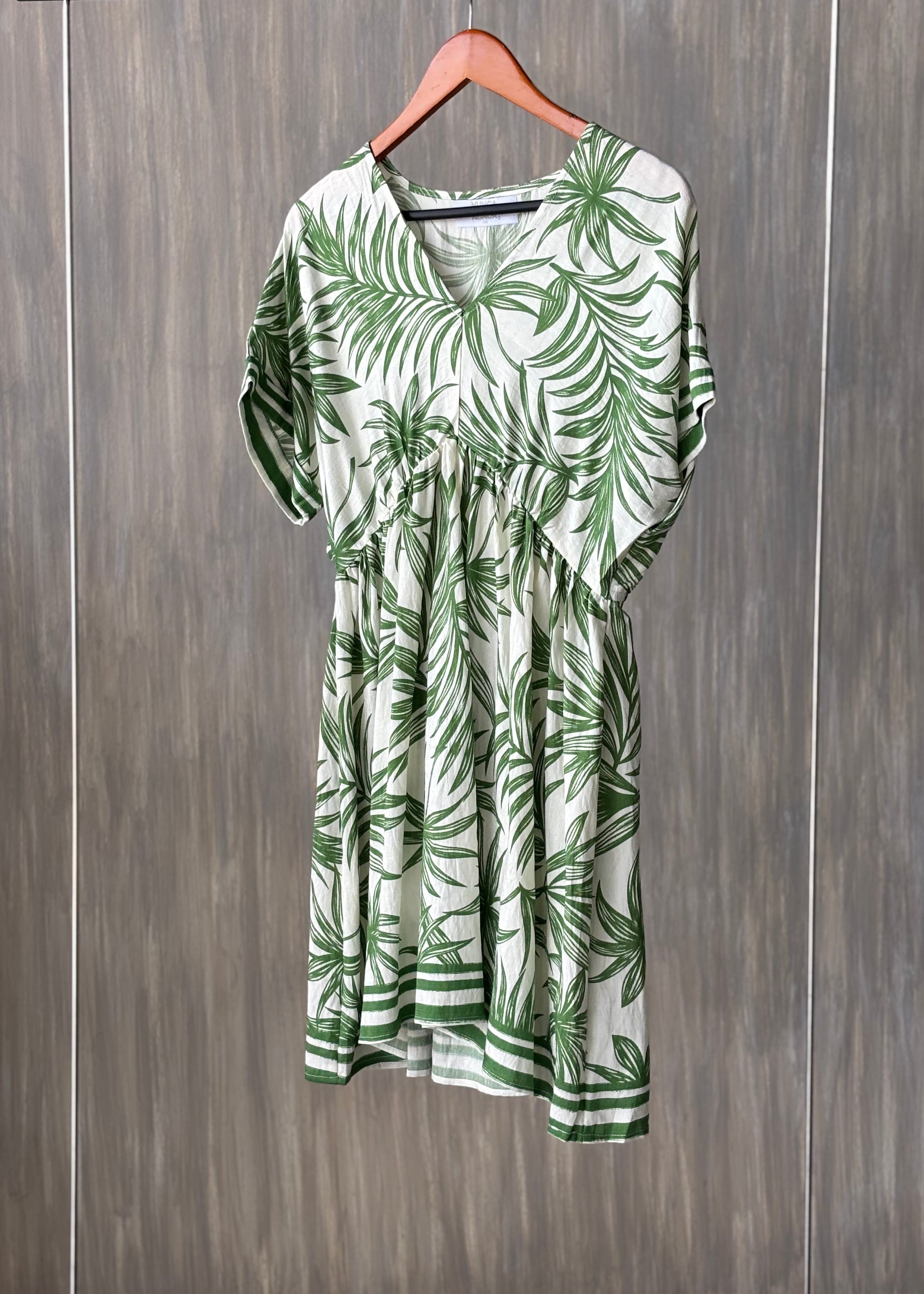 Vestido corto palmeras