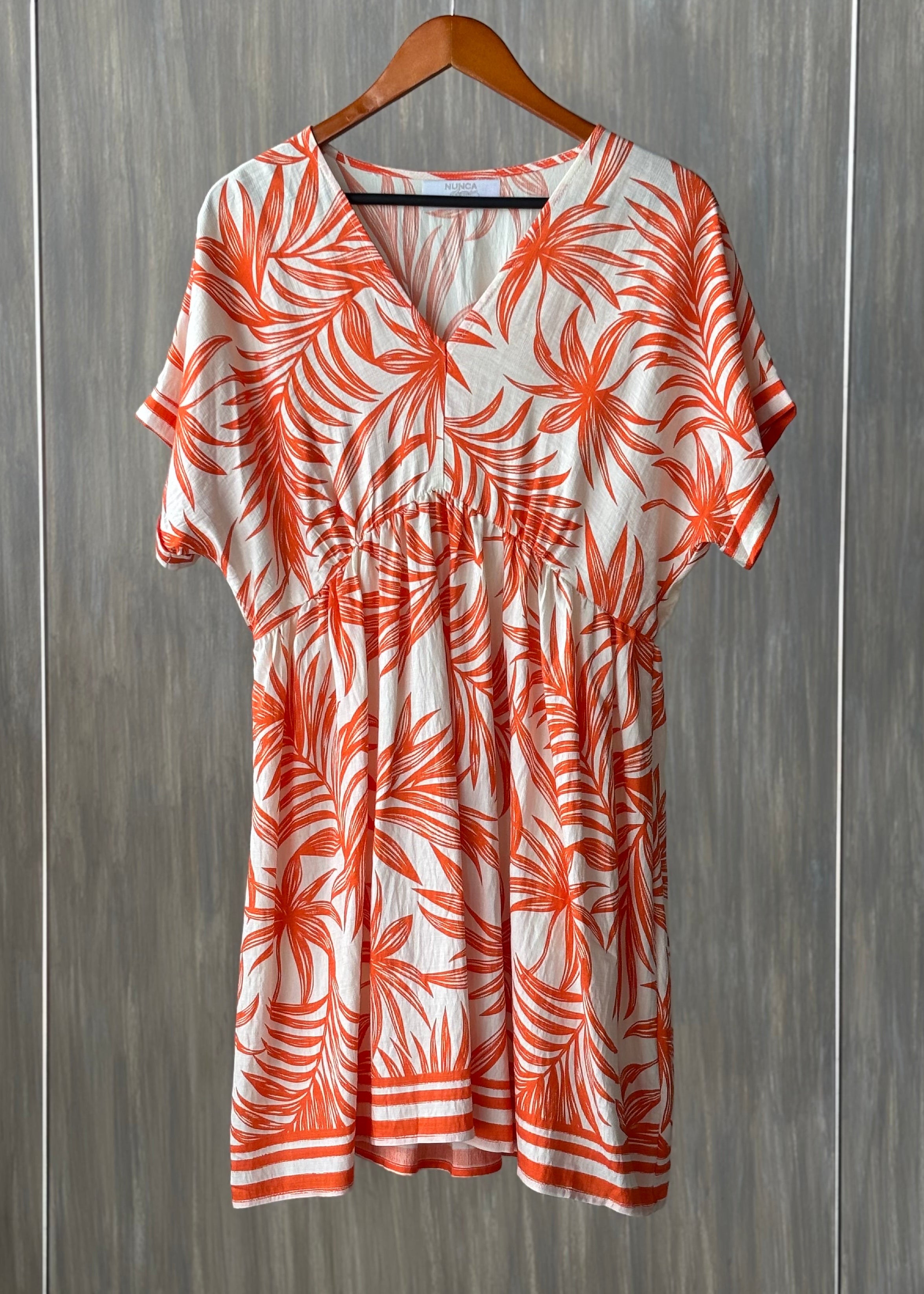 Vestido corto palmeras
