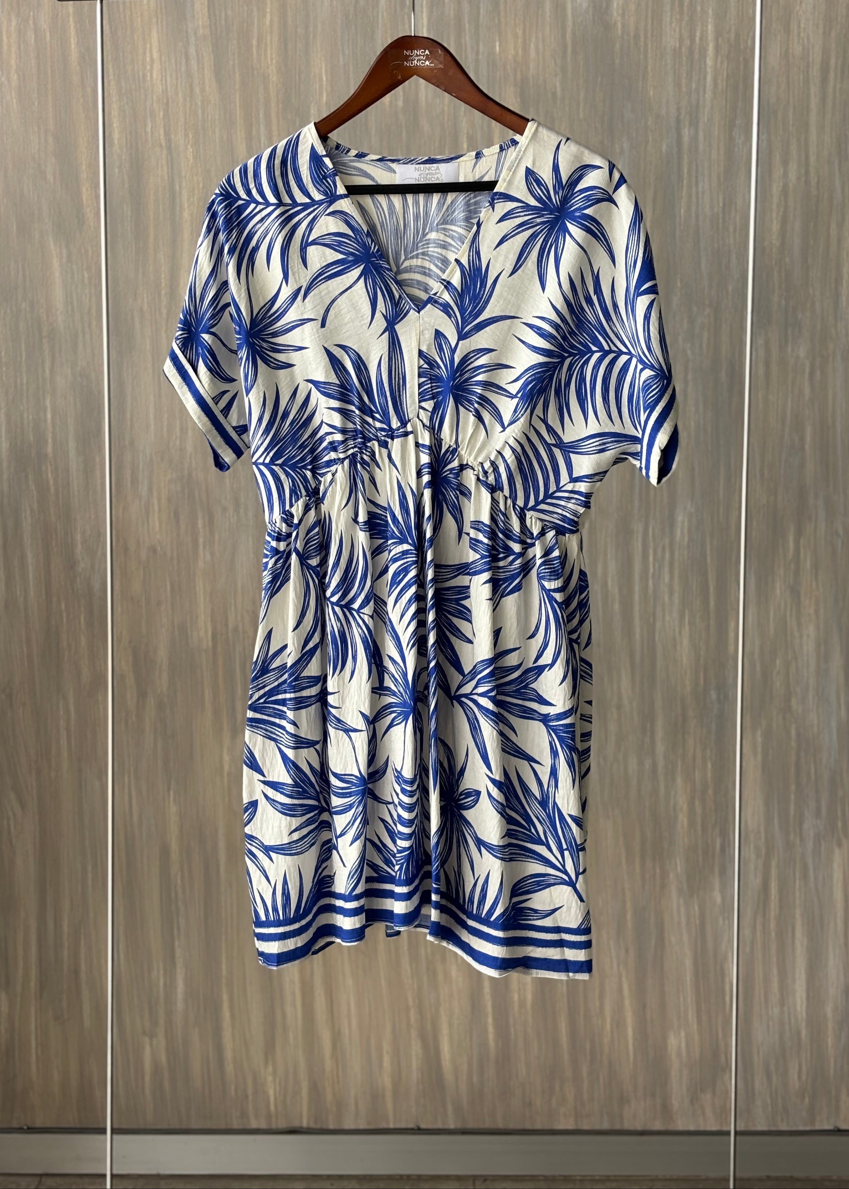 Vestido corto palmeras