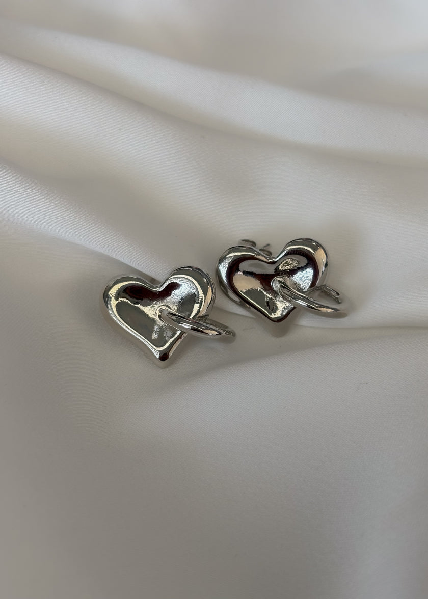 Arete corazón con circulito