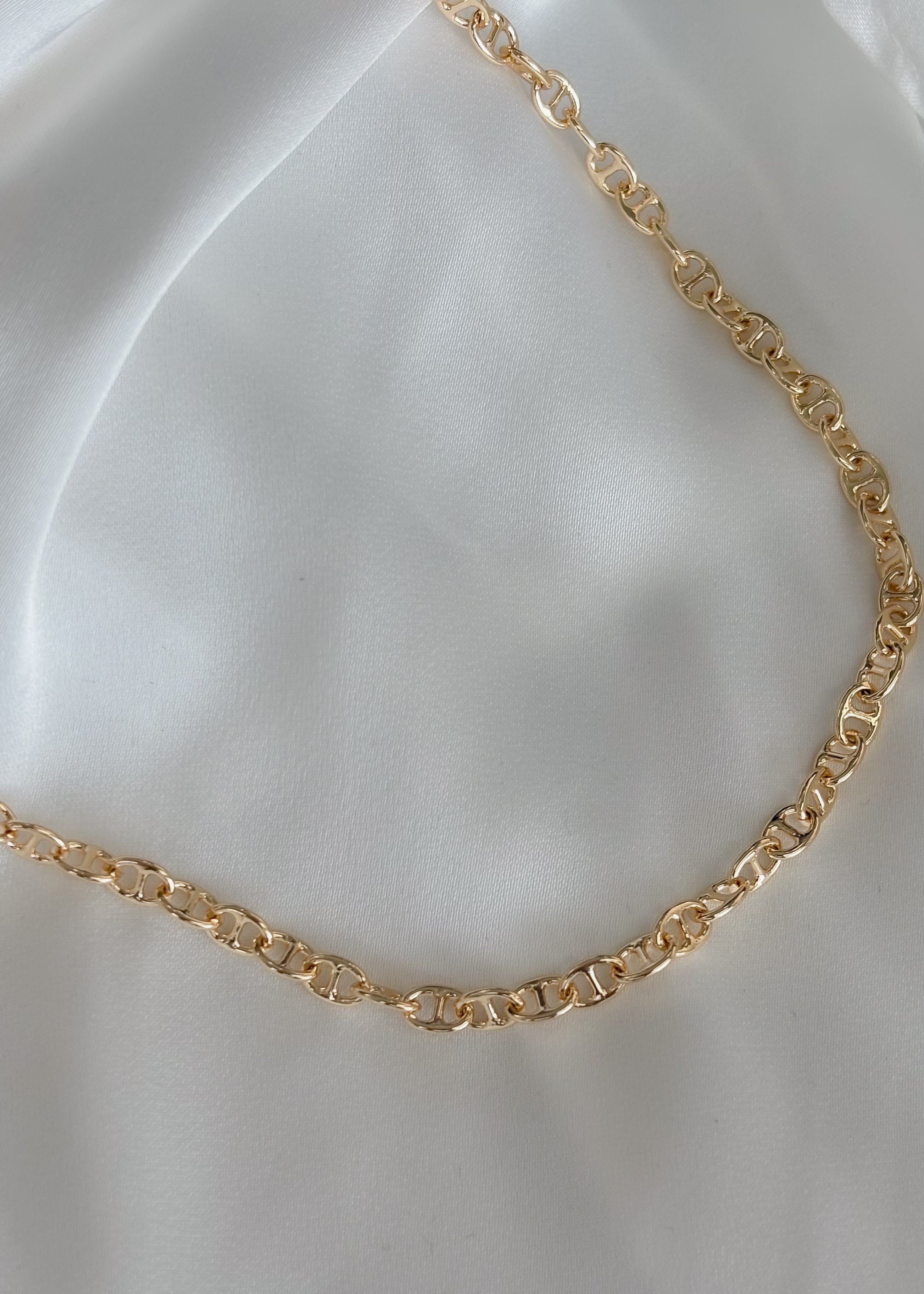 Cadena mini ovalos con huecos