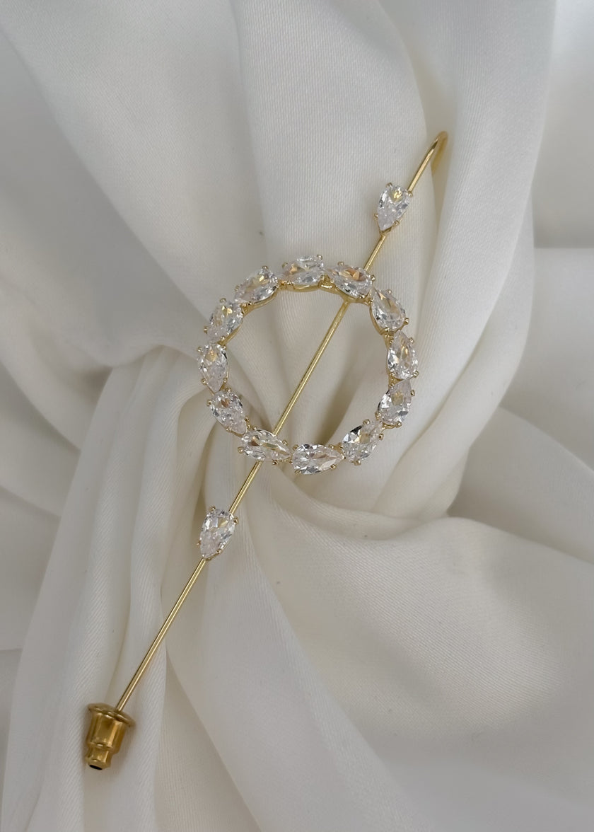 Pin Ear cuff círculo brillos