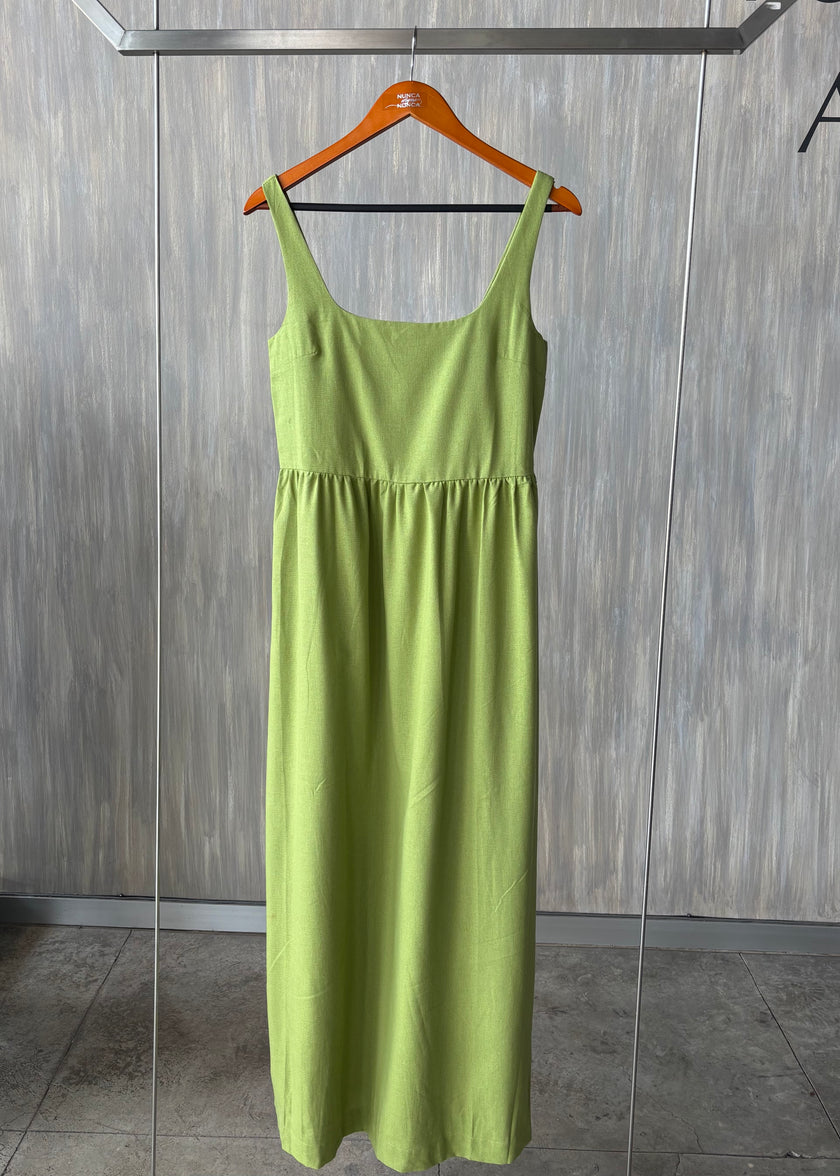 Vestido largo con tirante grueso