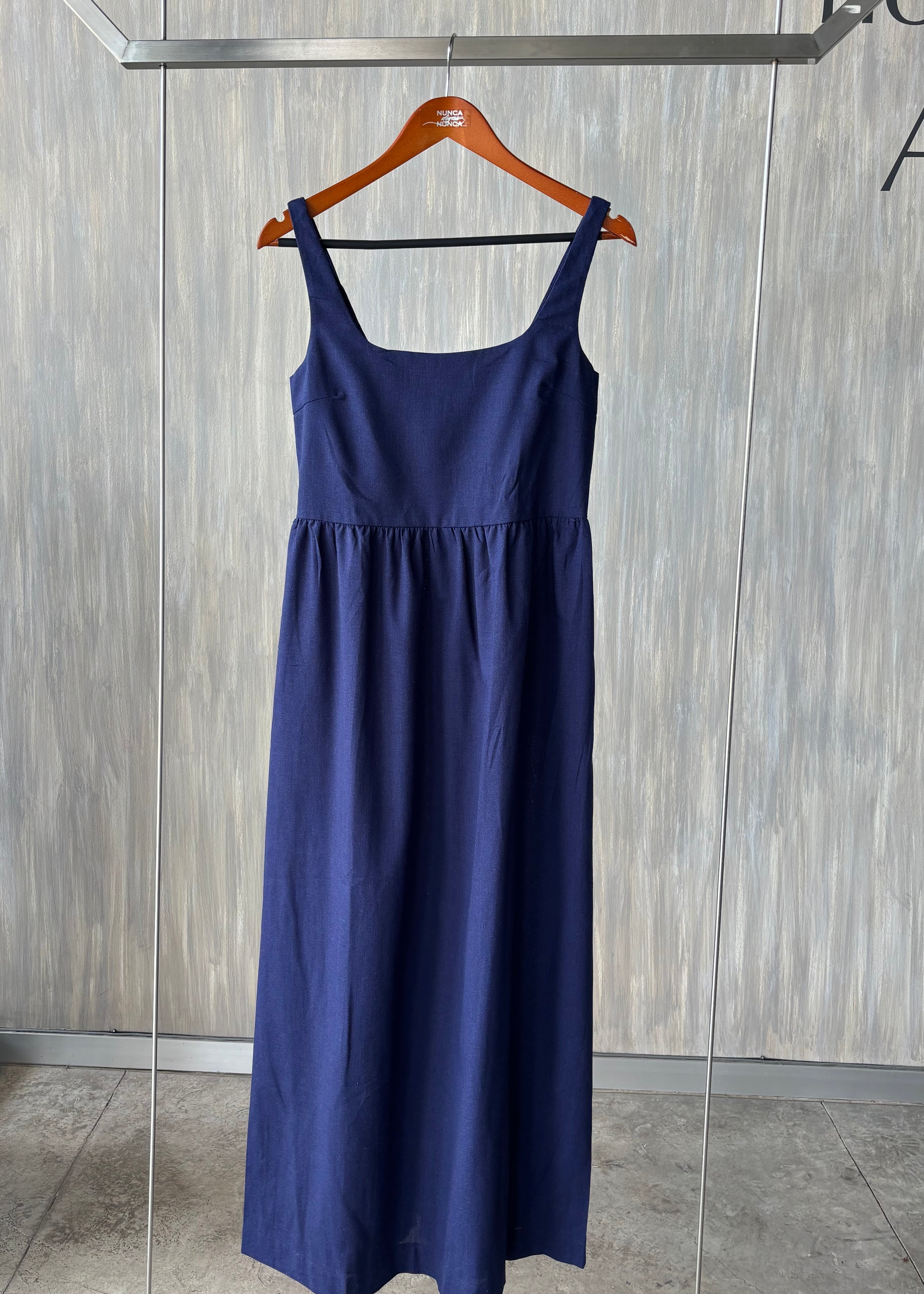 Vestido largo con tirante grueso