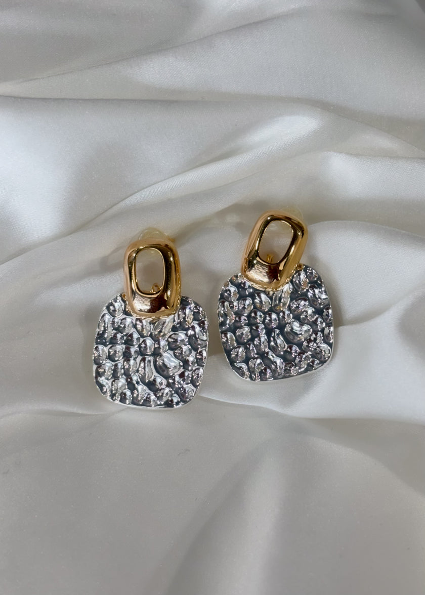 Aretes bicolor amartillado