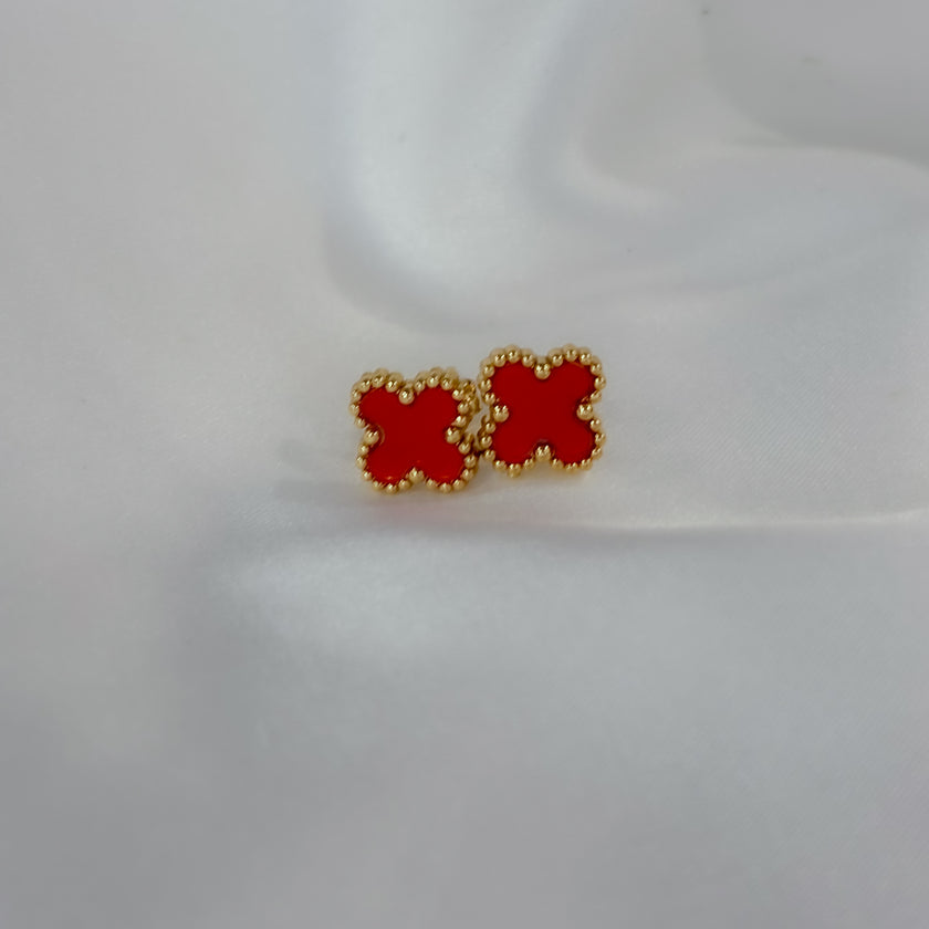 Aretes mini trébol colores
