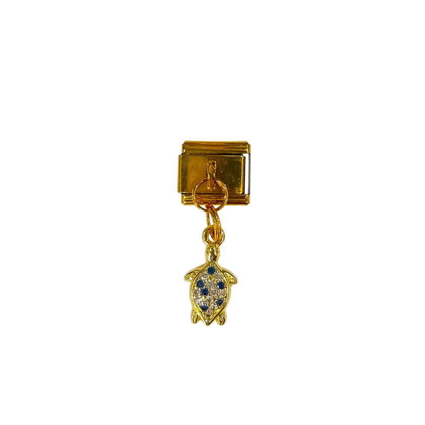 Charm con dije tortuga