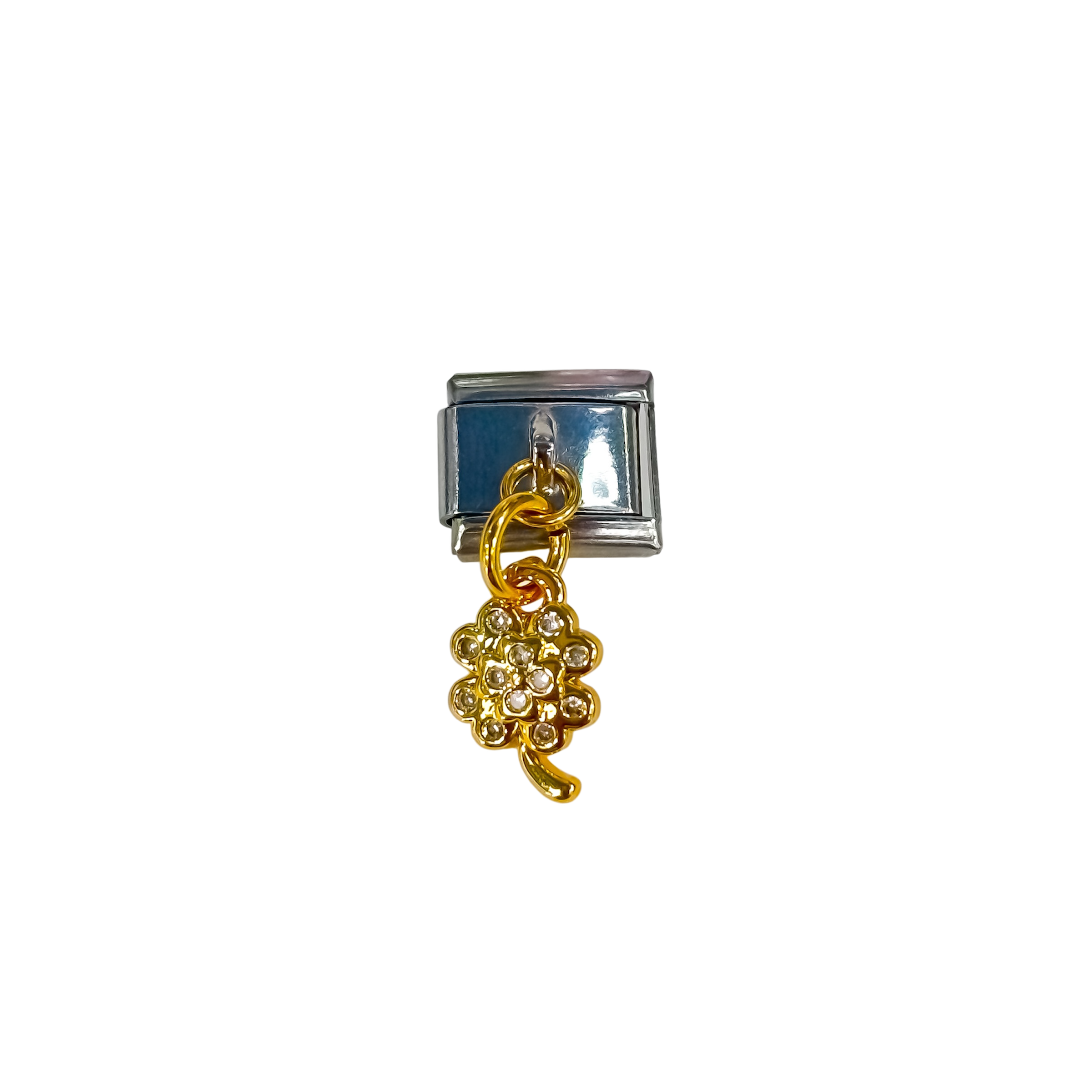 Charm con dije trébol mini