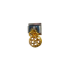 Charm con dije moneda trébol