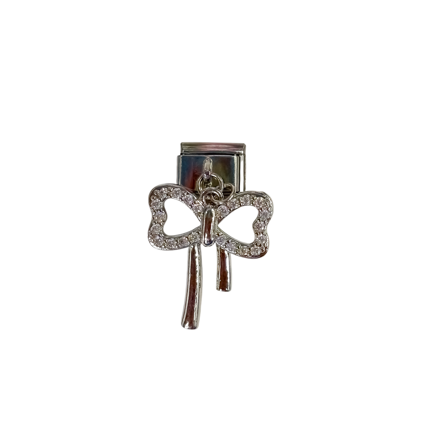 Charm con dije moño gigante