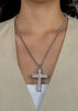 Collar largo cruz