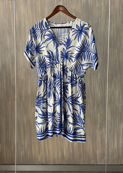 Vestido corto palmeras