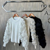 Blusa manga flores