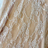 Falda larga encaje beige