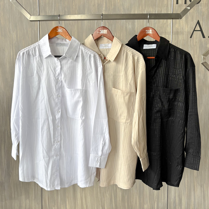 Blusa oversize manga larga