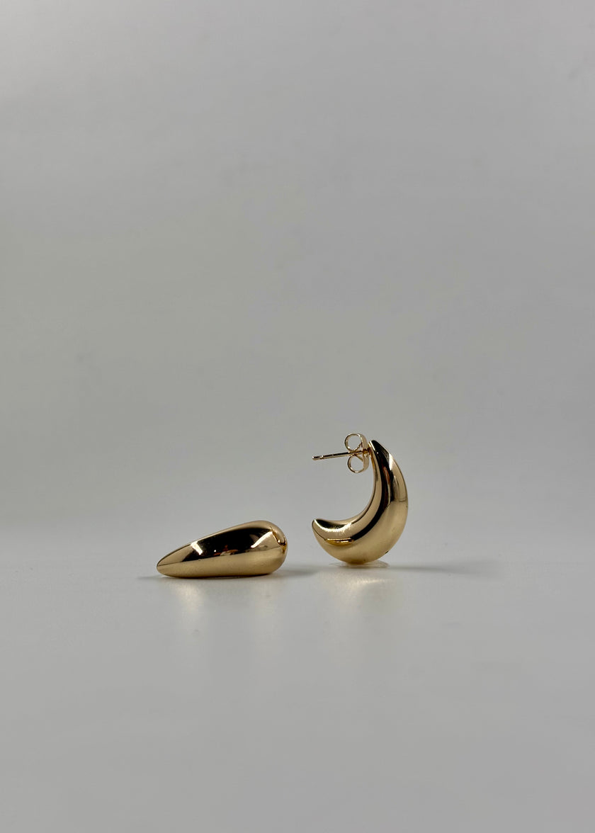 Arete gota alargada chunky