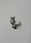 Arete corazón chunky