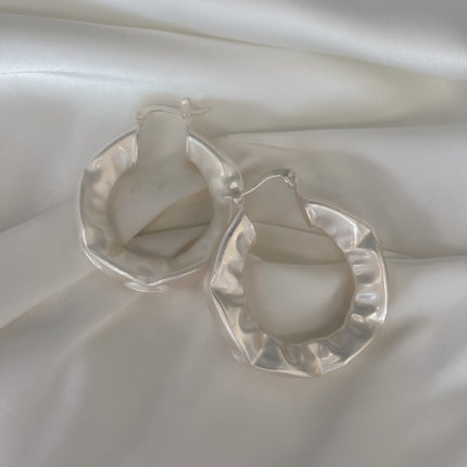 Arracadas chunky cromadas