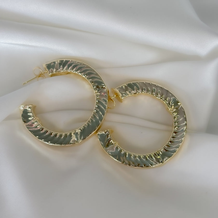 Arracadas con textura