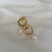 Aretes circulares con Perla