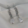 Aretes Cadena con perla