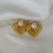 Aretes triangular con brillo