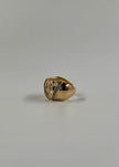 Anillo grueso tejido con brillos