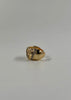 Anillo grueso tejido con brillos