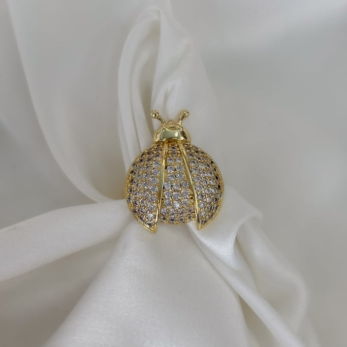 Anillo catarina brillos