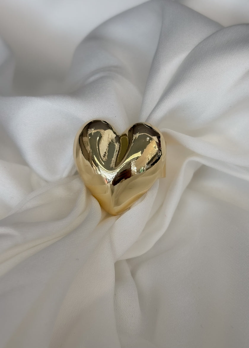 Anillo corazón globo