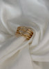 Anillo 4 líneas amartilladas