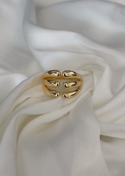 Anillo triple mitad