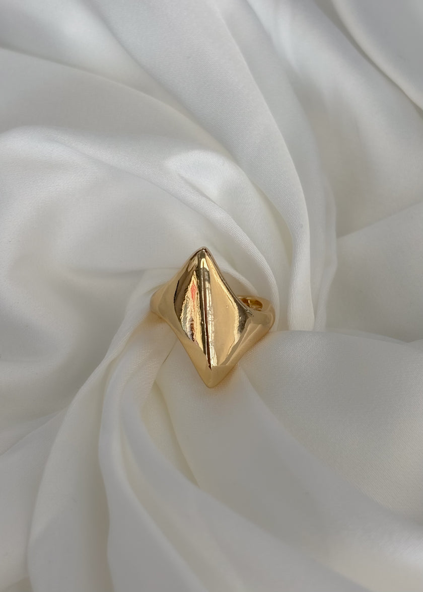 Anillo cuadro chunky