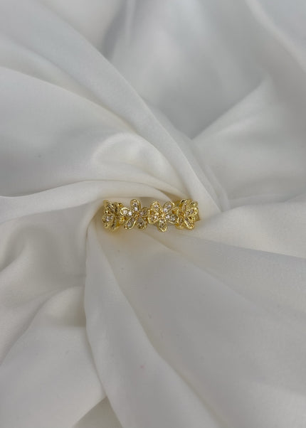 Anillo con flores