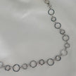 Collar circulos plateados