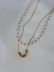 Collar doble perla y figuras