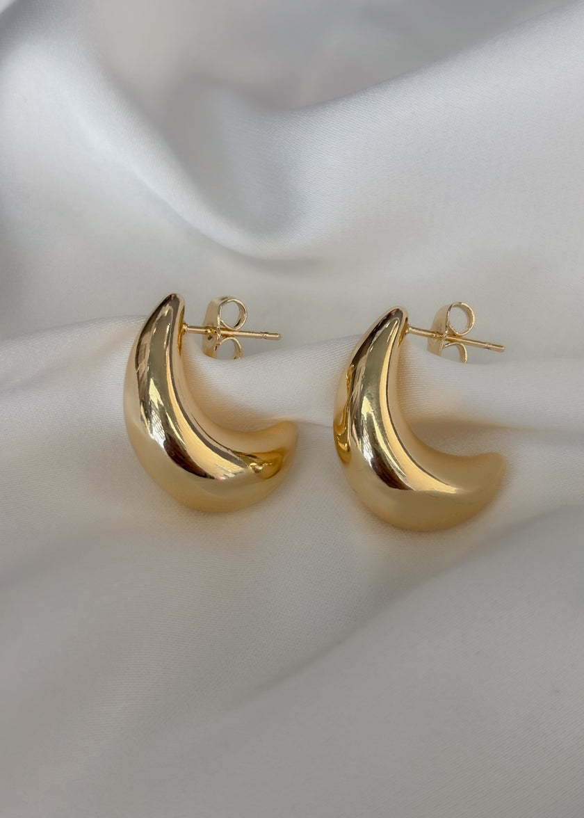 Arete gota alargada chunky