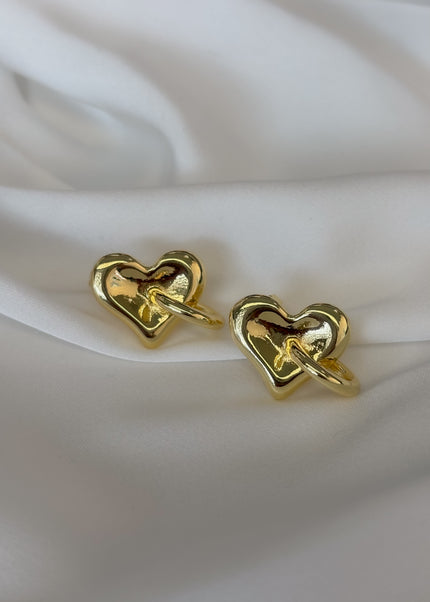 Arete corazón con circulito