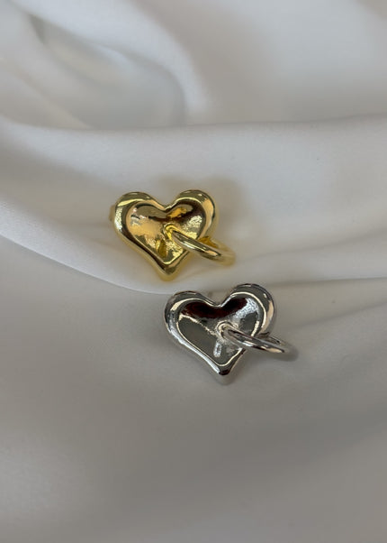 Arete corazón con circulito