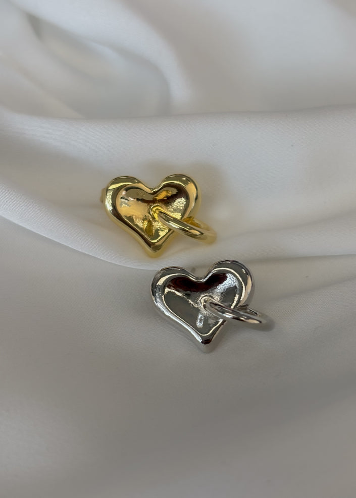 Arete corazón con circulito