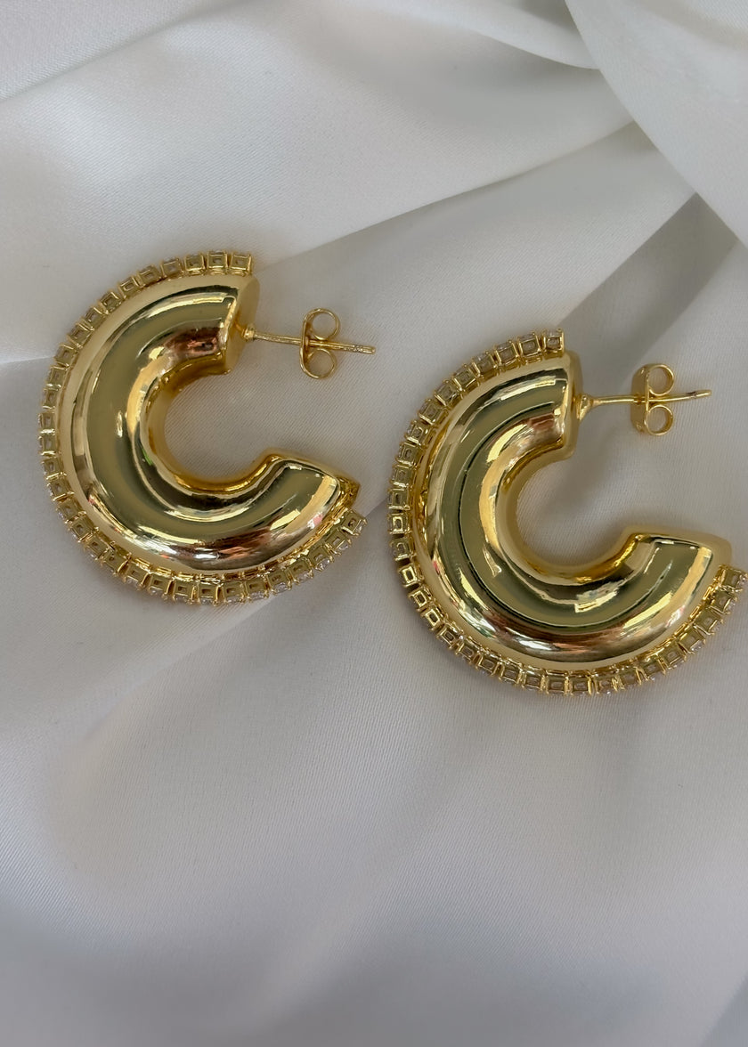 Arracada chunky cosida