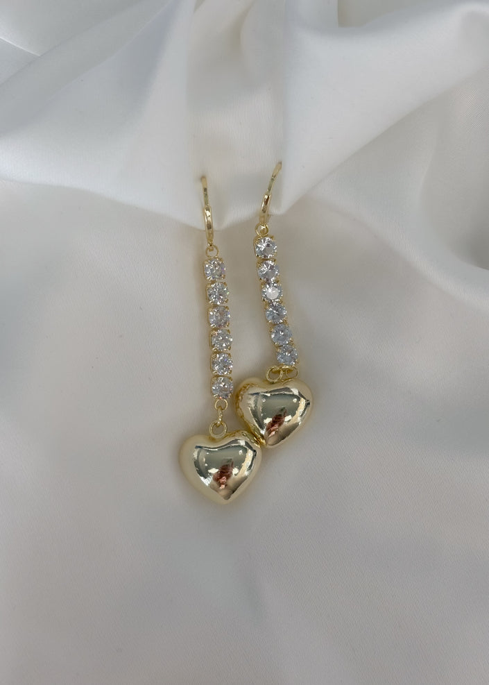 Arete largo Cadena de brillos