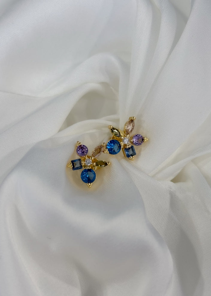 Aretes flor colores