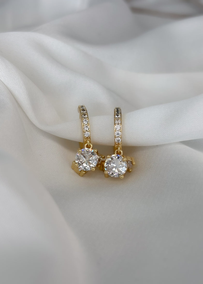 Arracadas cristal doble