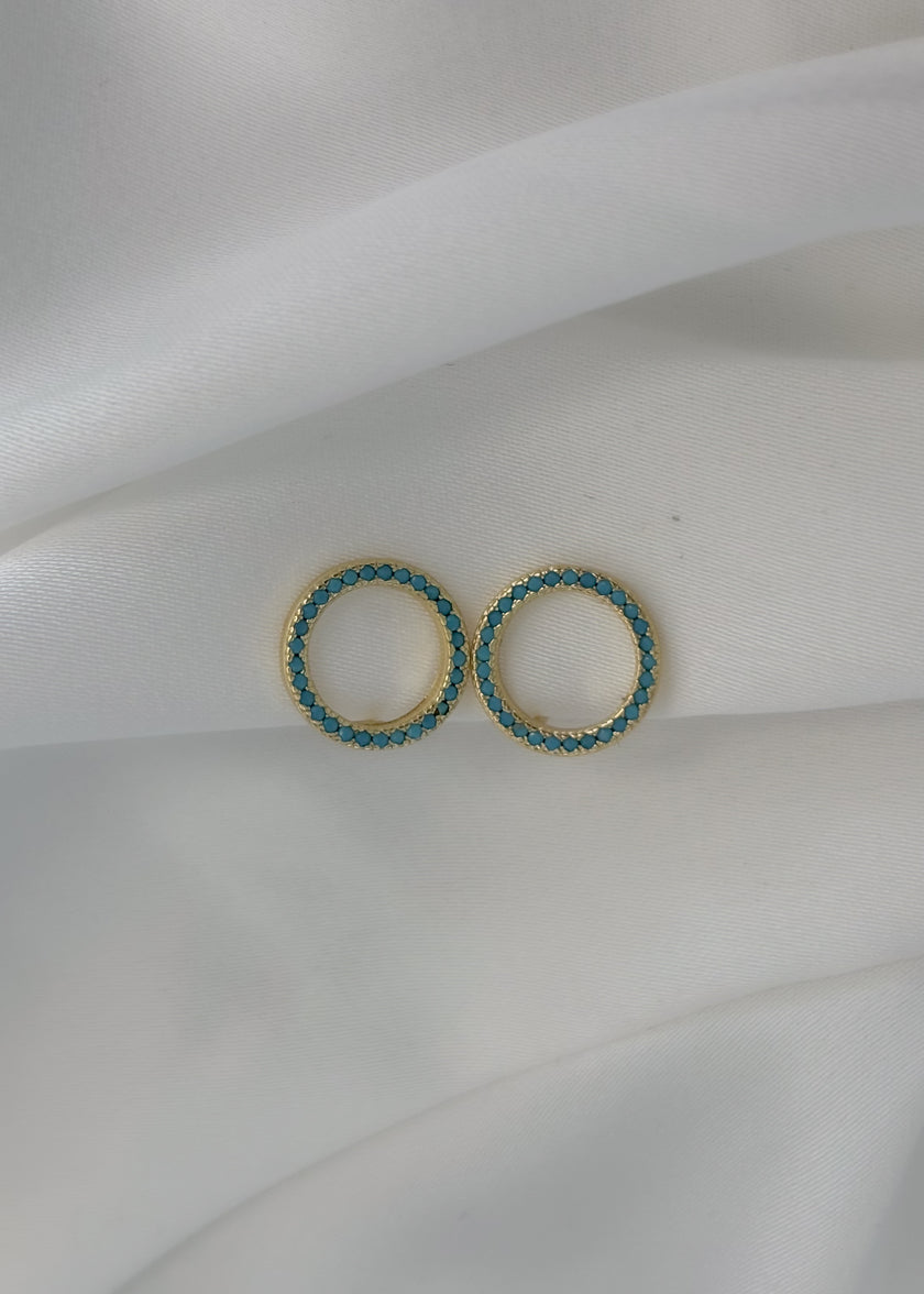 Broquel círculo turquesa