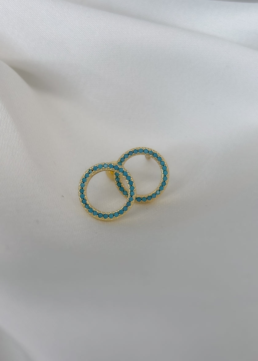 Broquel círculo turquesa