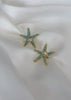 Aretes Estrella de mar turquesa