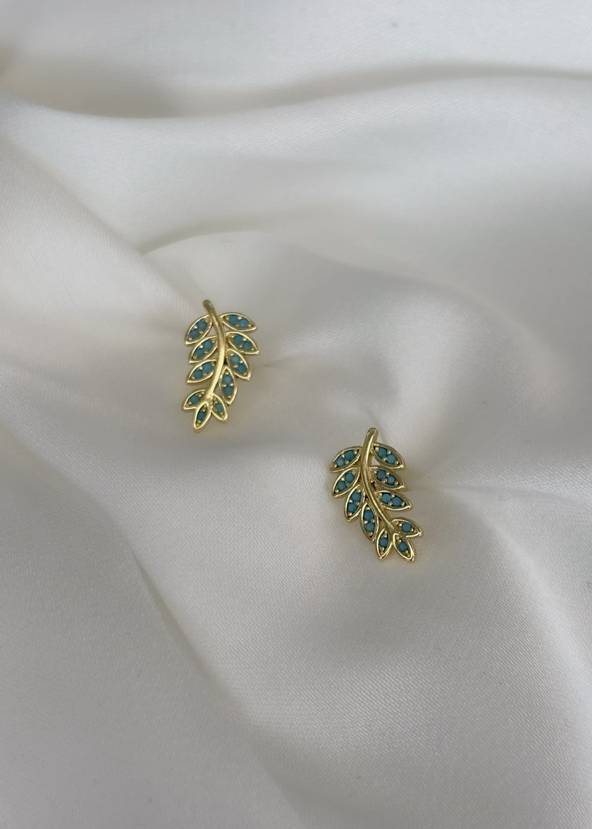 Broquel hojas turquesa