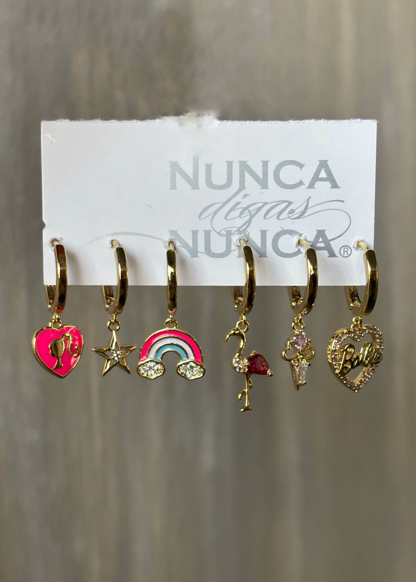 Set de aretes barbie