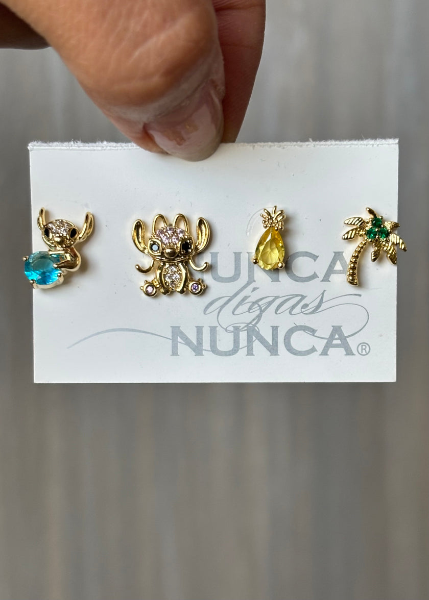 Set de aretes stitch